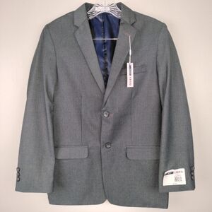 NWT IZOD Single Breasted Suit Jacket/ Blazer in Charcoal Sz. 16 Regular